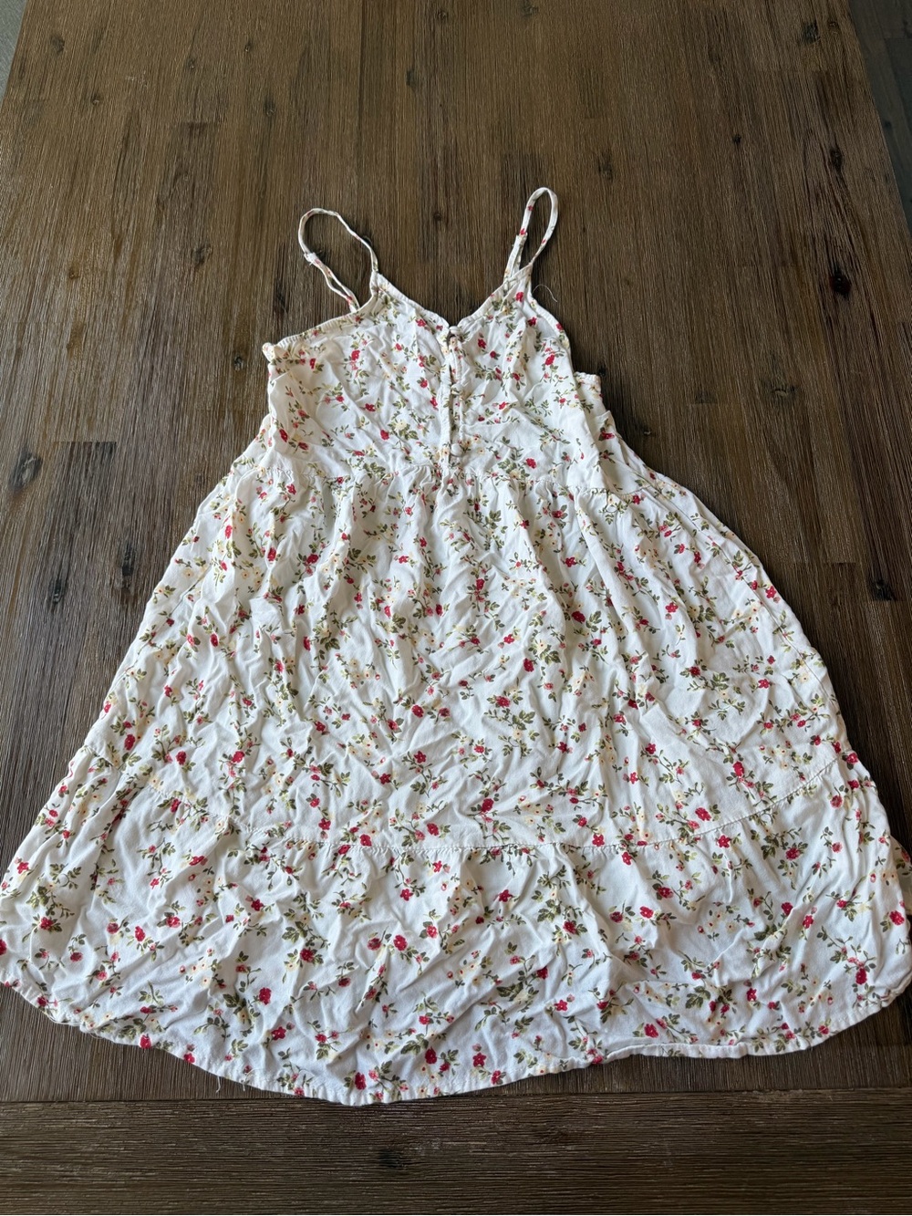 3/20$ Girls kids floral spaghetti strap dress size Large (14/16)